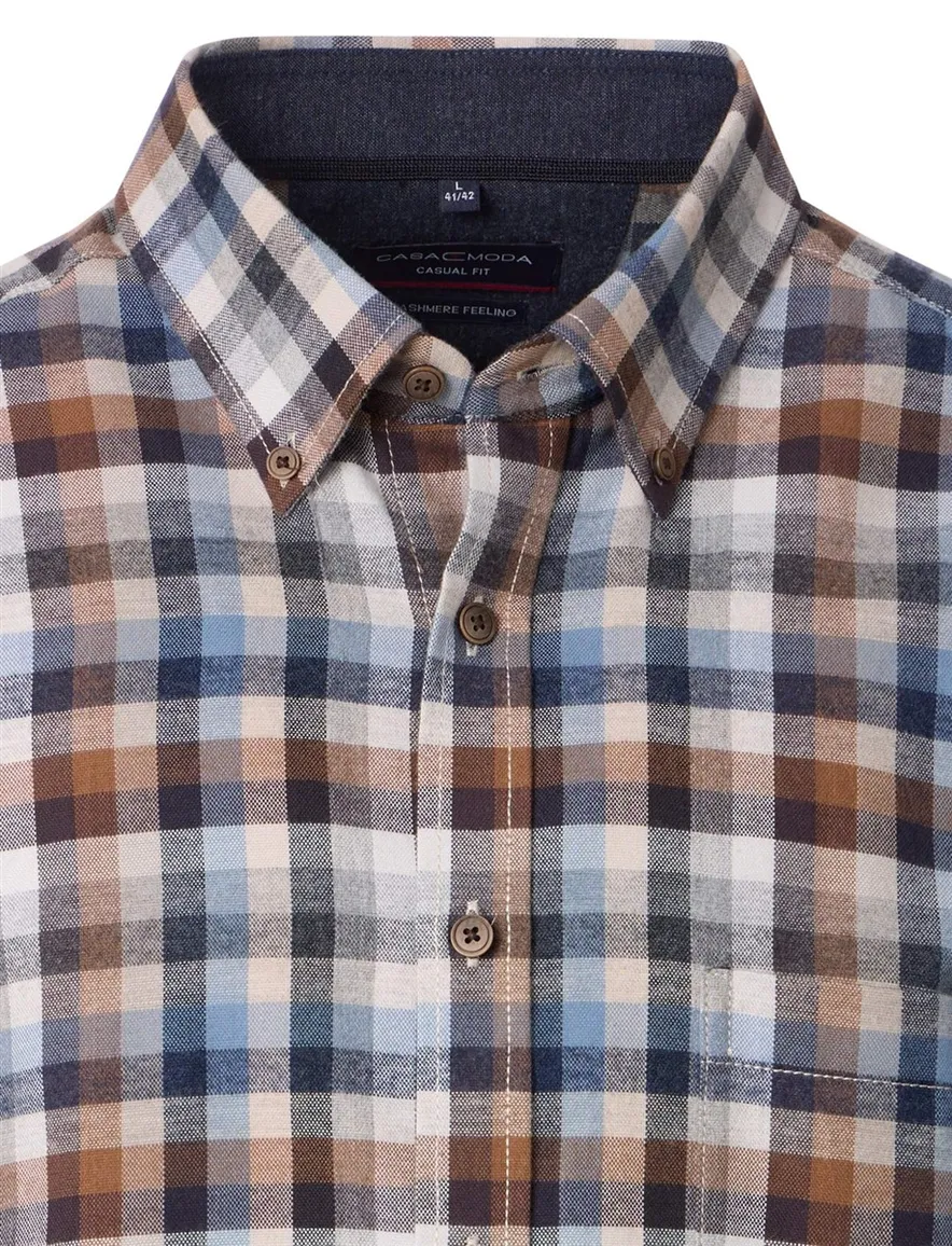 Casa moda overhemd casual fit katoen