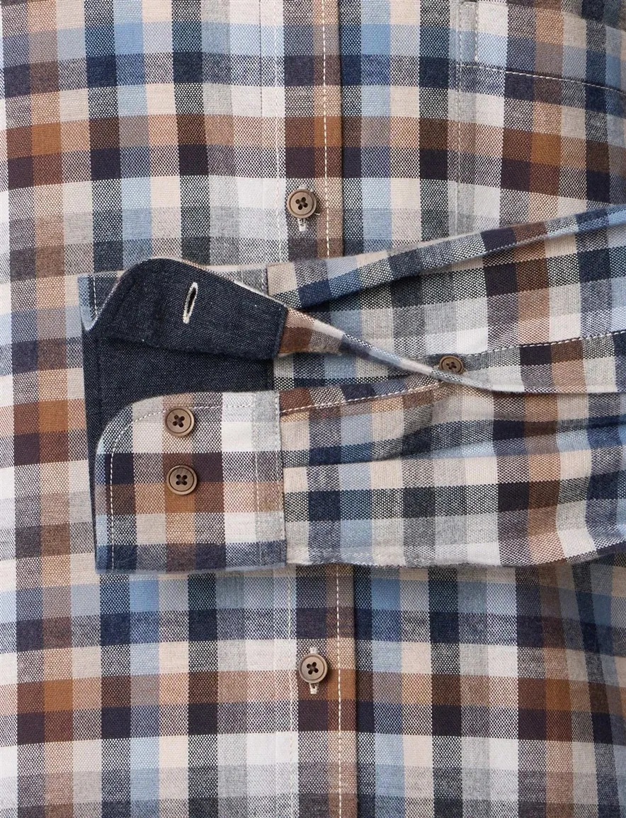 Casa moda overhemd casual fit katoen