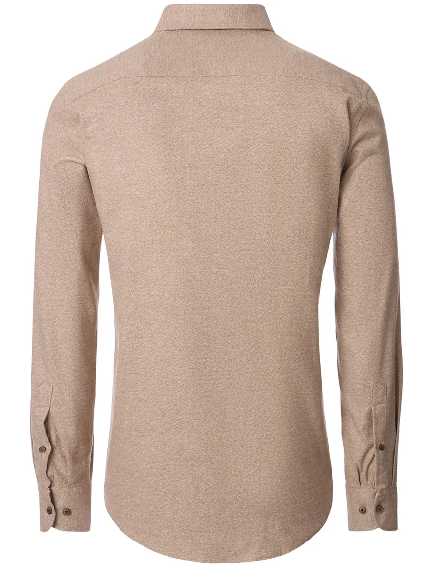 Casa Moda overhemd effen casual fit beige