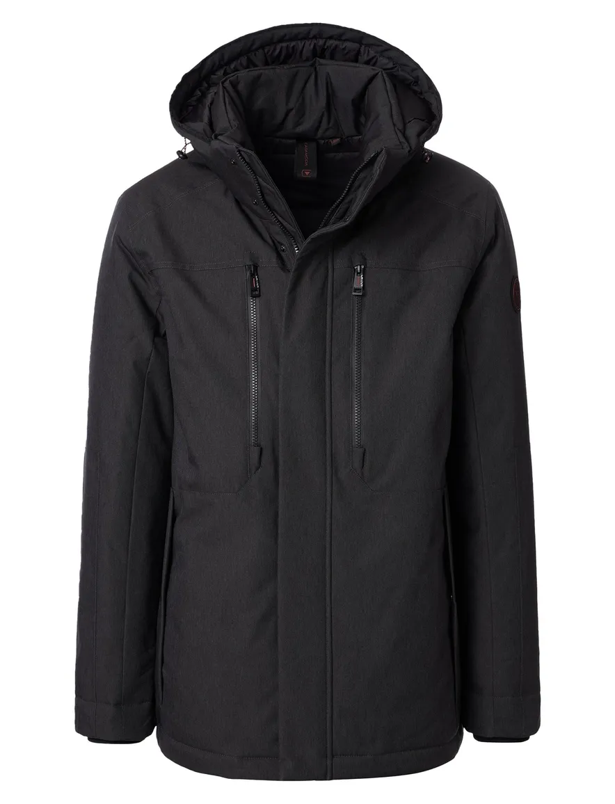 Casa Moda winterjas grijs effen normale fit