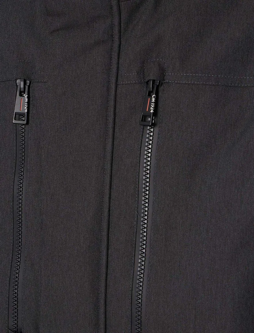 Casa Moda winterjas grijs effen normale fit