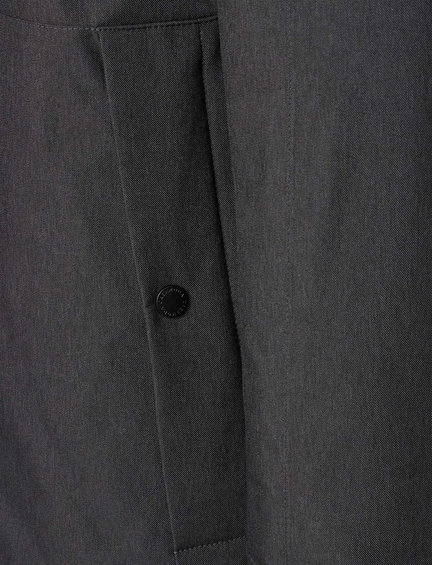 Casa Moda winterjas grijs effen normale fit