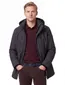 Casa moda effen grijs winterjas normale fit