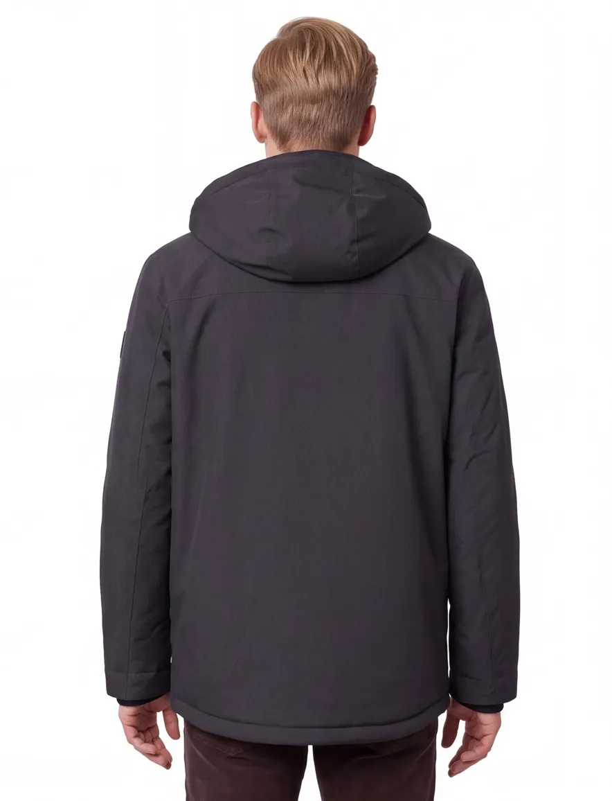 Casa Moda winterjas grijs effen normale fit