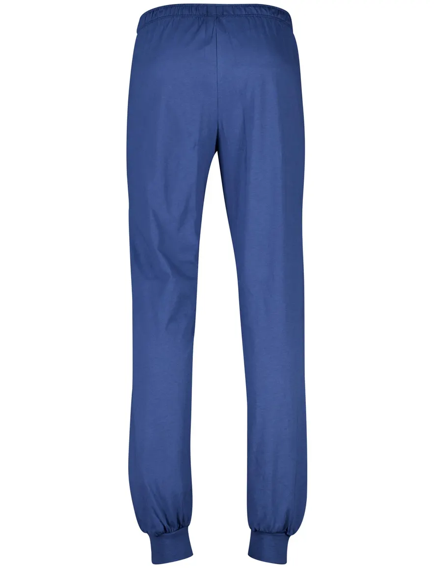 Schiesser pyjama normale fit blauw geprint