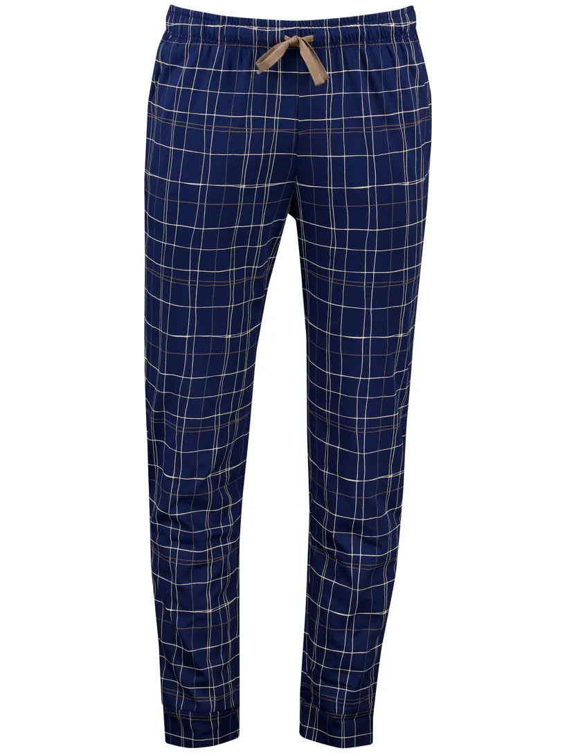 pyjamabroek Schiesser Mix+Relax blauw