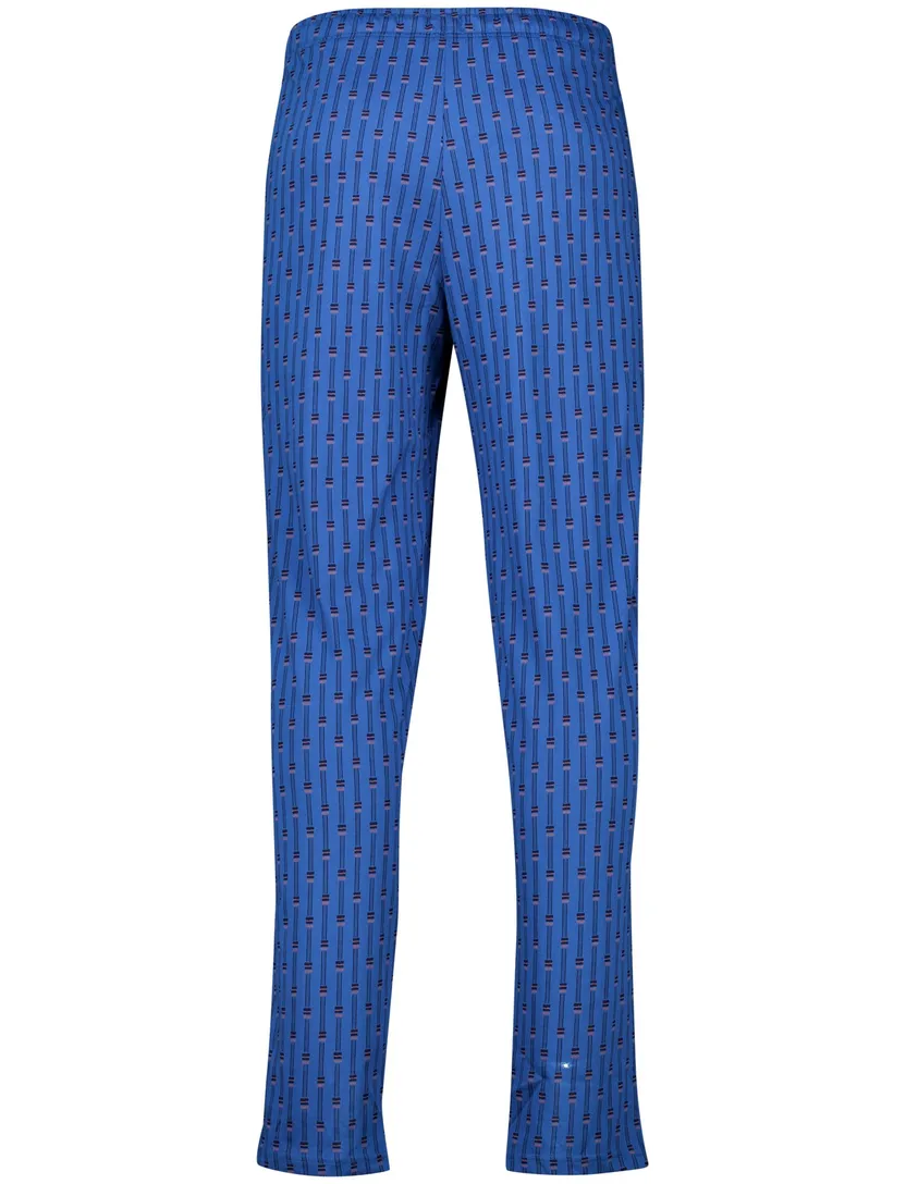 Schiesser pyjamabroek blauw geprint elastische band