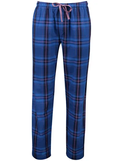 Schiesser Schiesser pyjamabroek kobalt geruit elastische band