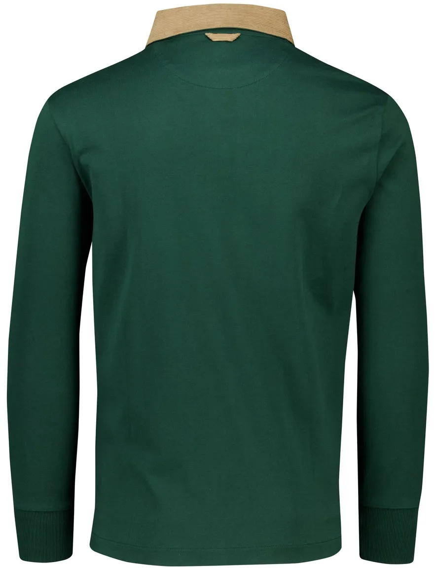 polo lange mouw groen Gant
