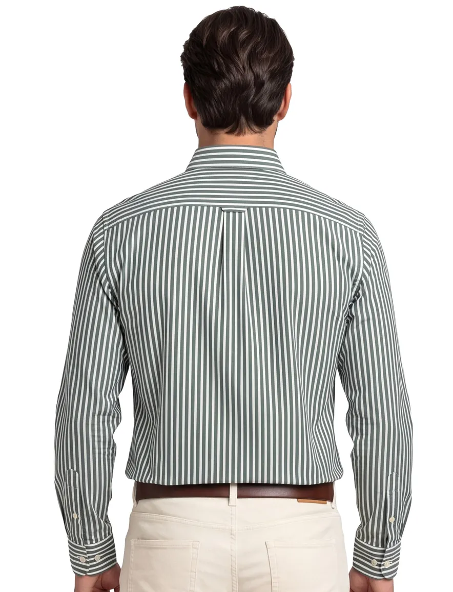 casual overhemd groen Gant Regular Fit