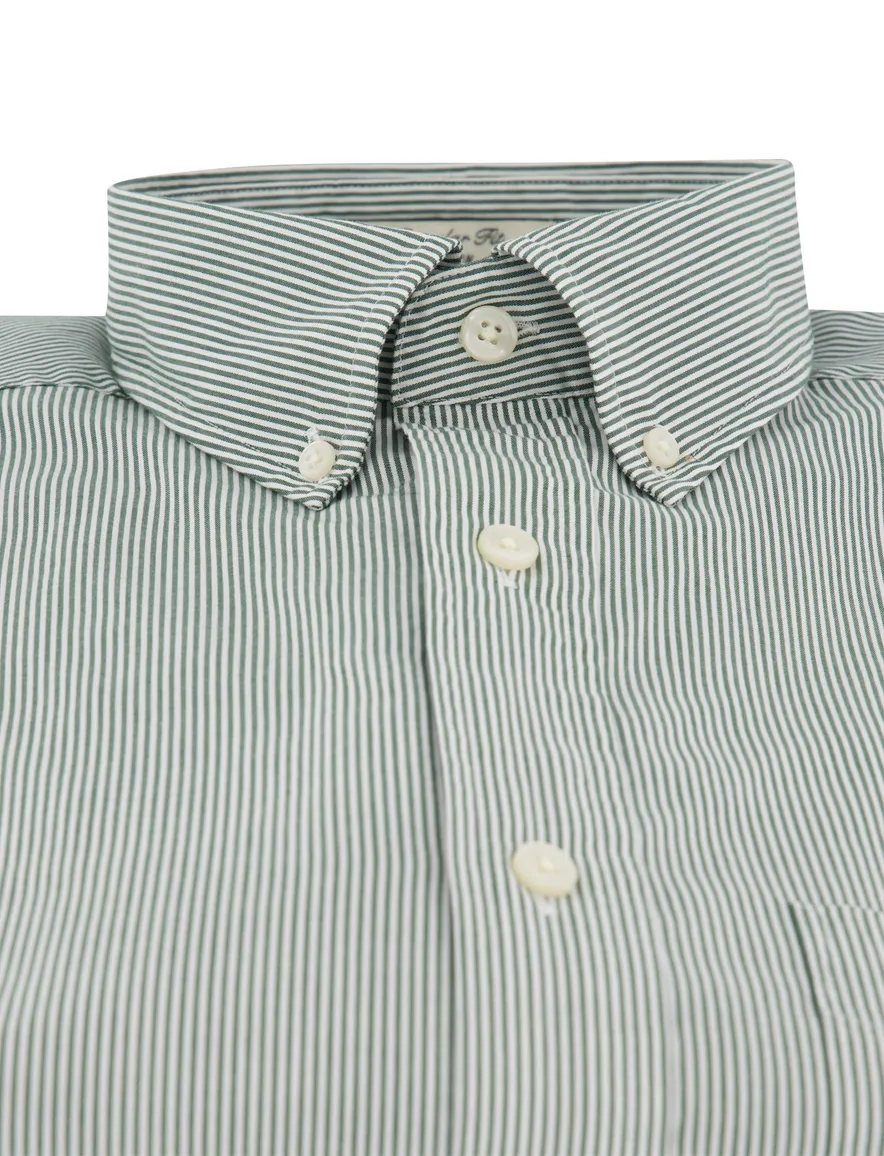 Gant Regular Fit casual overhemd groen katoen