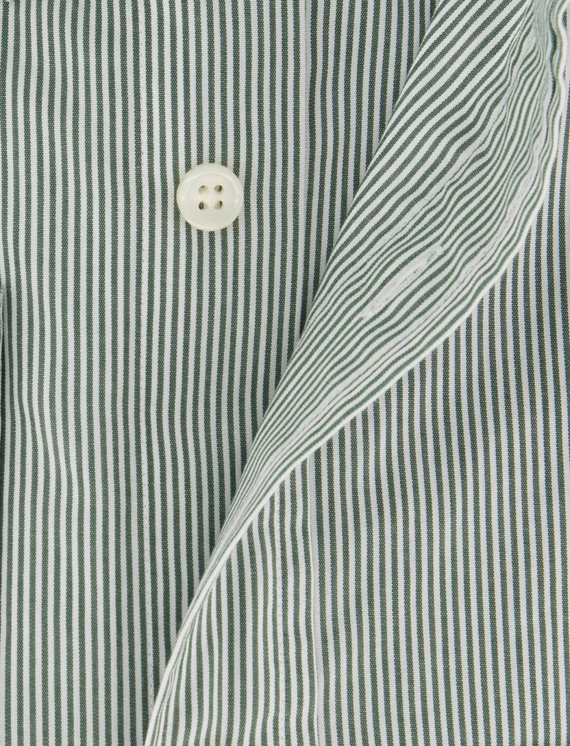 Casual overhemd Gant Regular Fit groen gestreept