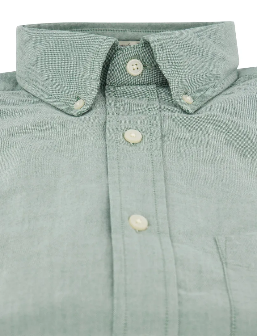 Gant casual overhemd regular fit groen button-down boord
