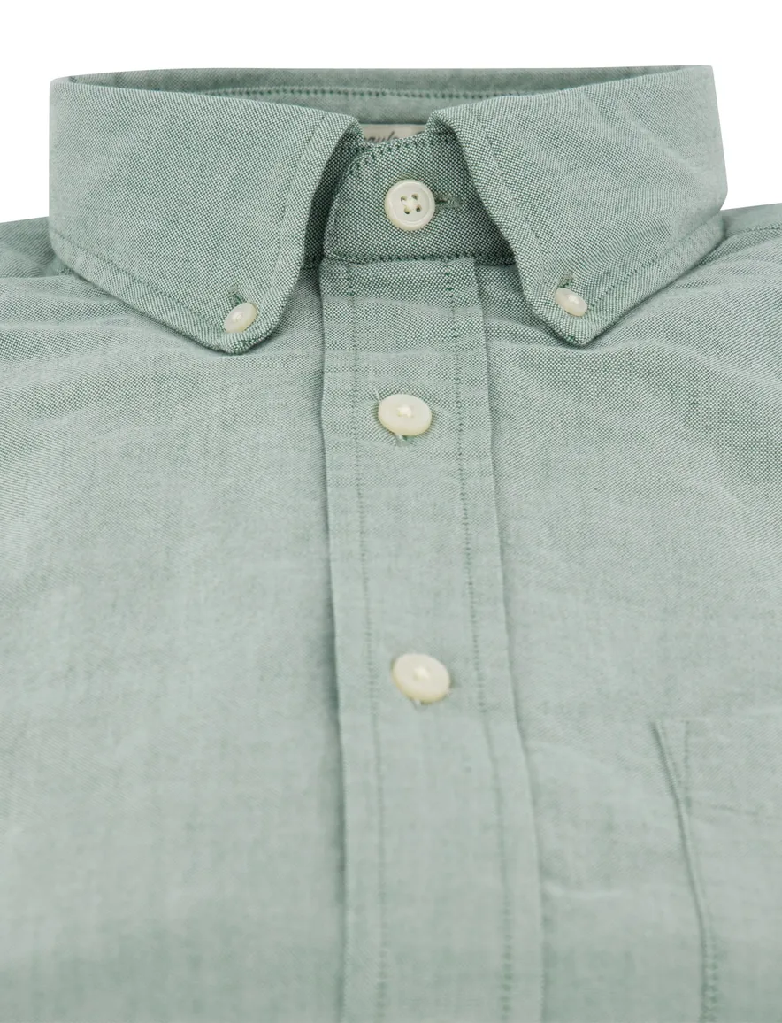 Gant regular fit casual overhemd groen katoen
