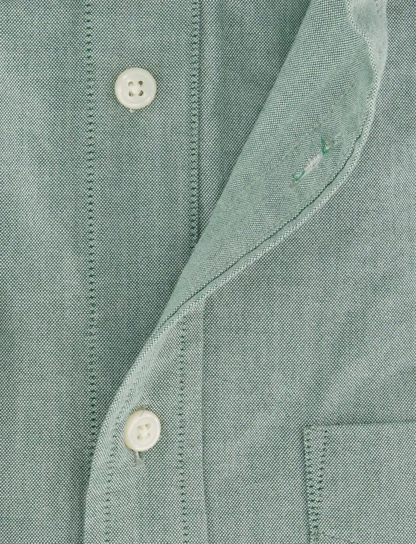 Gant casual overhemd regular fit groen button-down boord