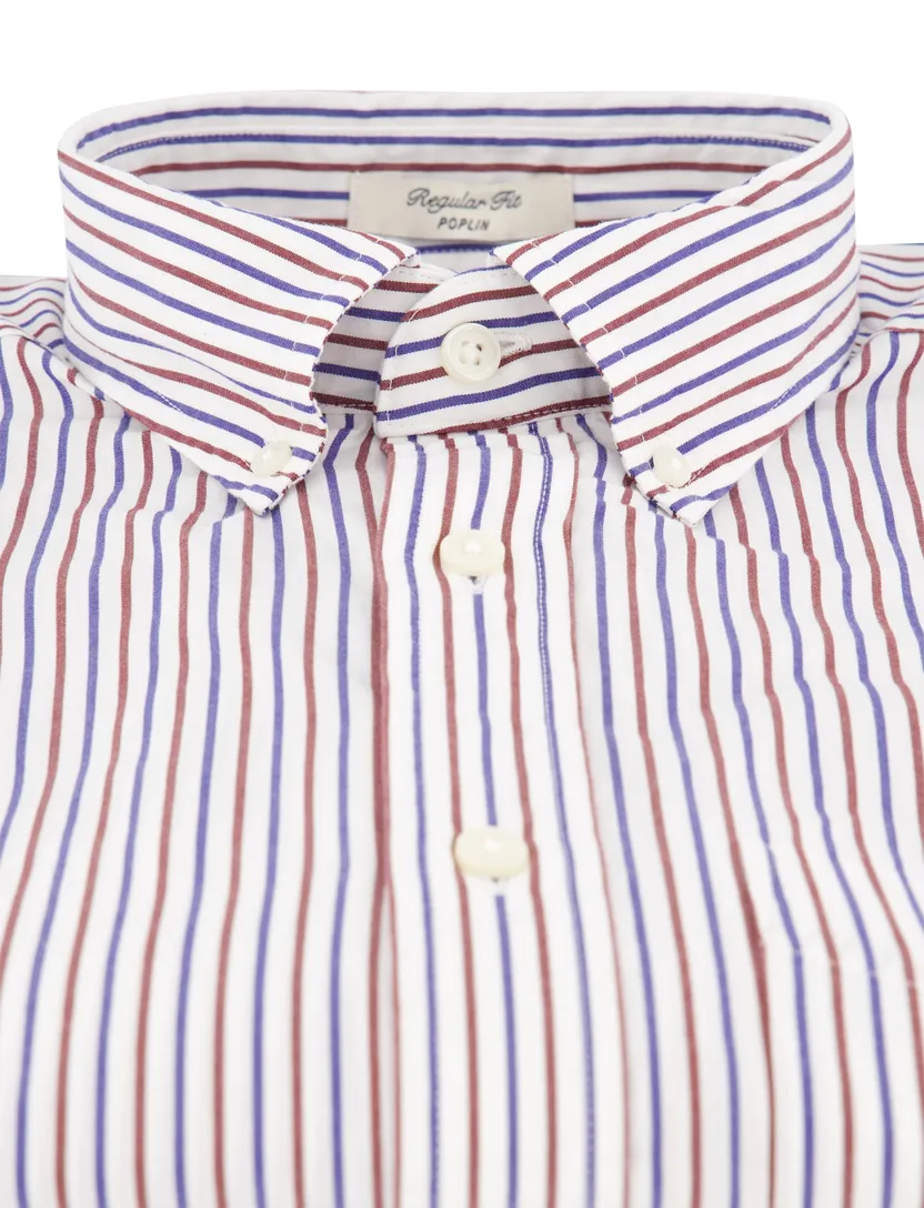 Gant casual overhemd regular fit rood katoen
