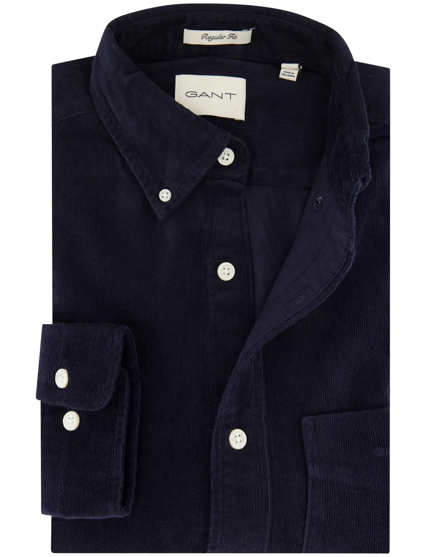 casual overhemd Gant Regular Fit donkerblauw