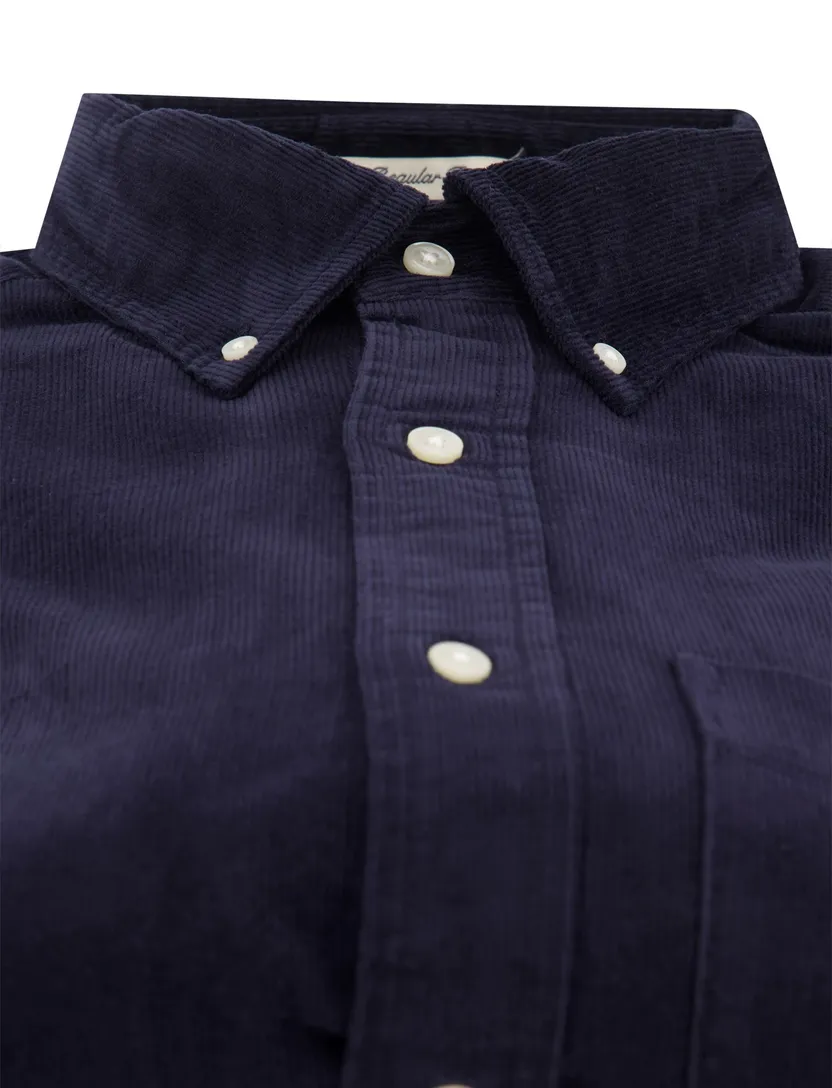 casual overhemd Gant Regular Fit donkerblauw