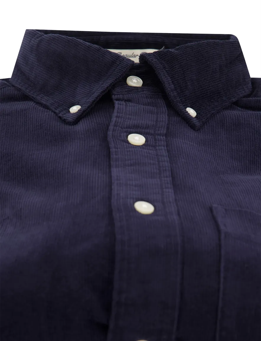 Gant Regular Fit casual overhemd donkerblauw