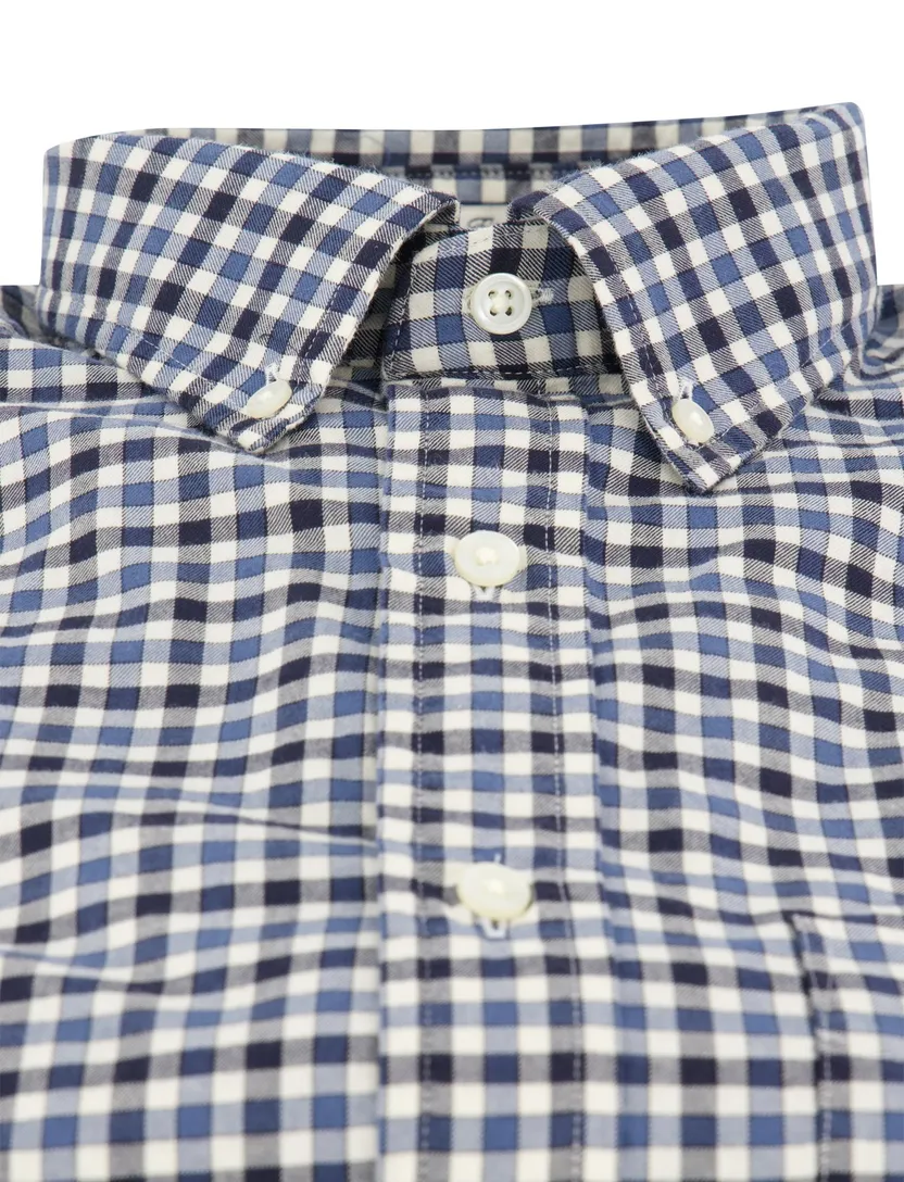Casual overhemd Gant Regular Fit blauw katoen