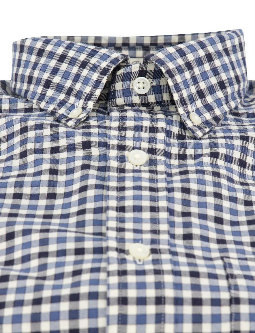 Gant Regular Fit casual overhemd blauw geruit