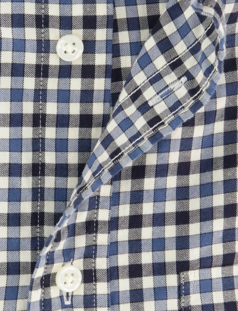 Casual overhemd Gant Regular Fit blauw katoen