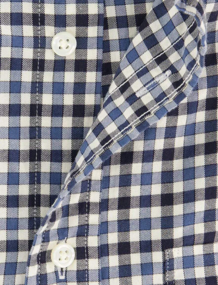Gant Regular Fit casual overhemd blauw geruit