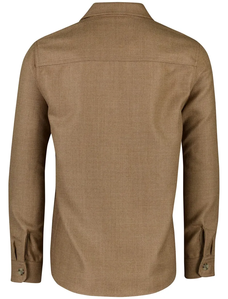 Gant overshirt knopen bruin