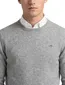 Gant trui grijs gemeleerd ronde hals lamswol lange mouw