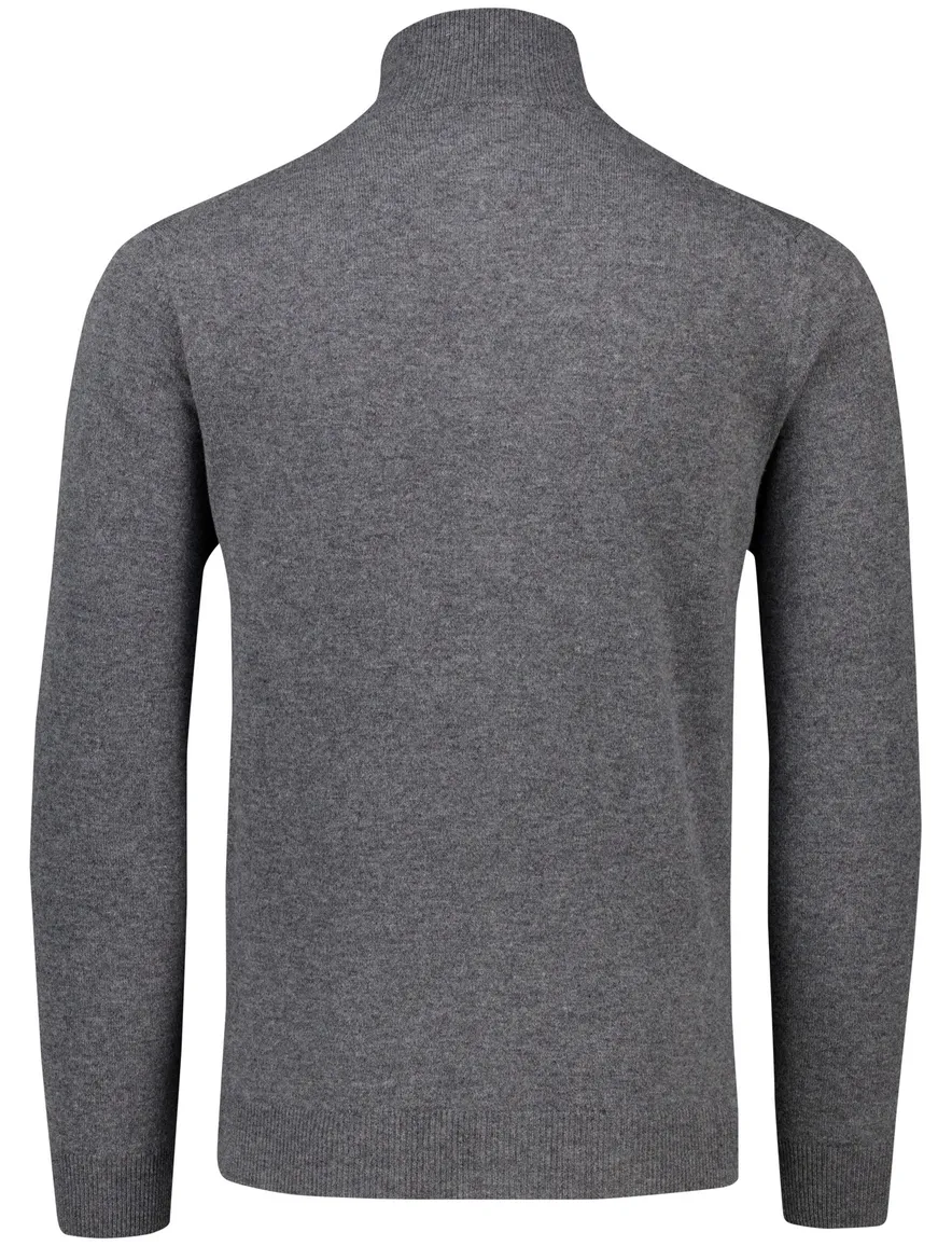 Gant vest antraciet gemeleerd