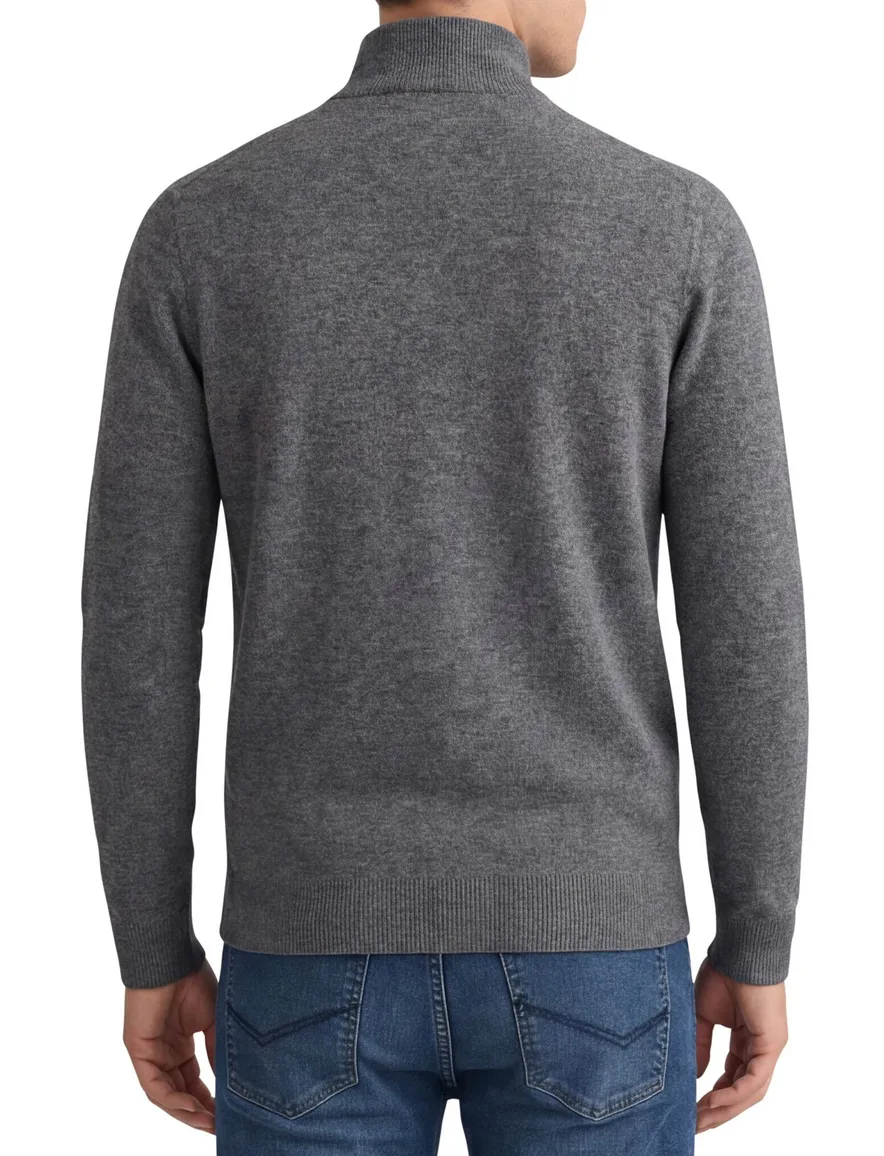 Gant vest antraciet gemeleerd