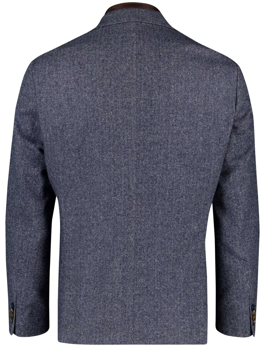 Digel Colbert blauw modern fit uitneembare inzetjas wol
