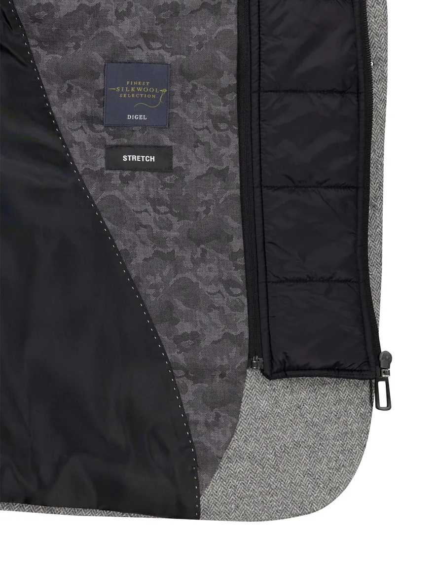 Digel modern fit colbert grijs