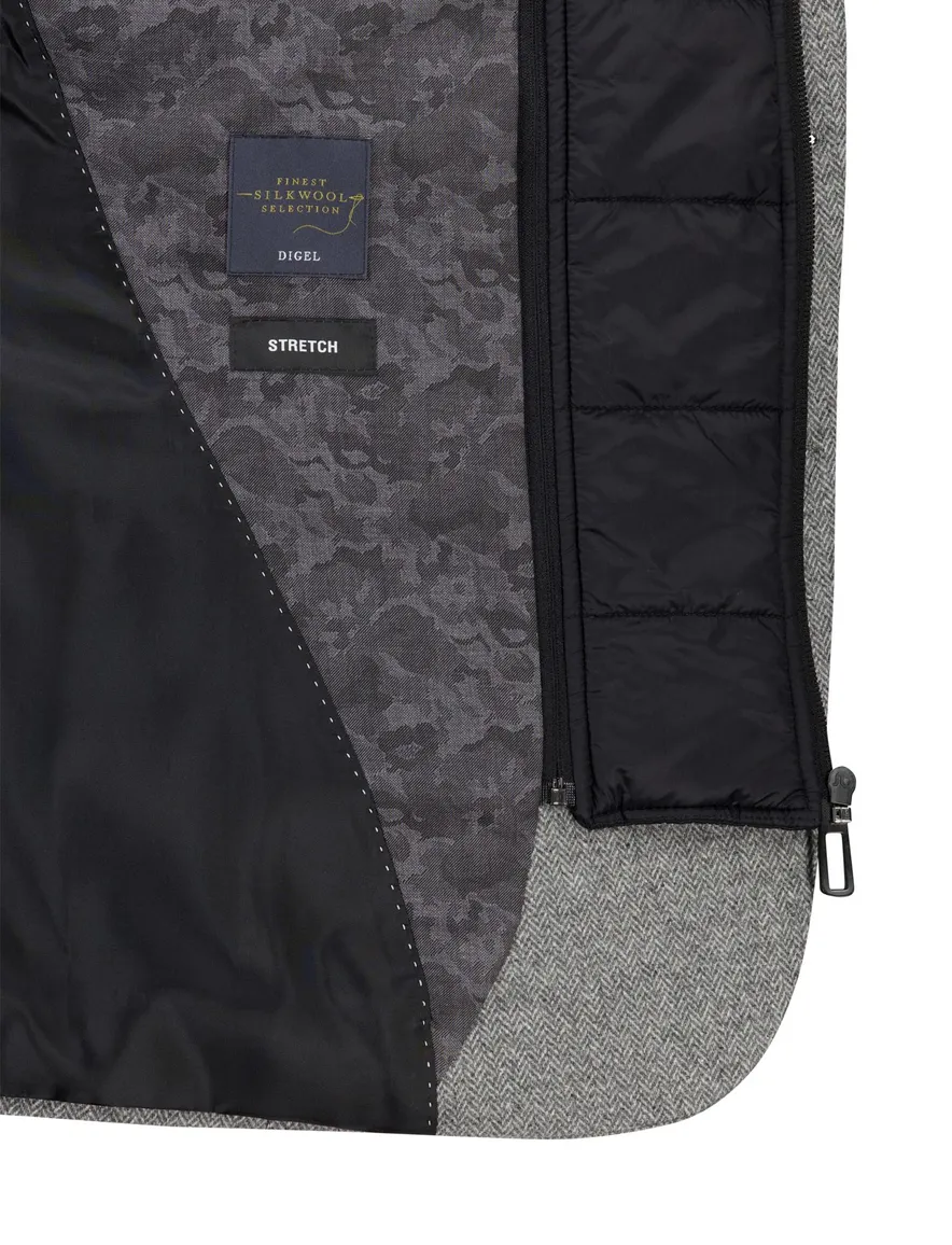 Digel modern fit colbert grijs