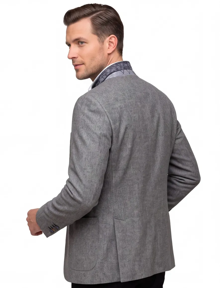 Digel colbert Edward stretch modern fit grijs
