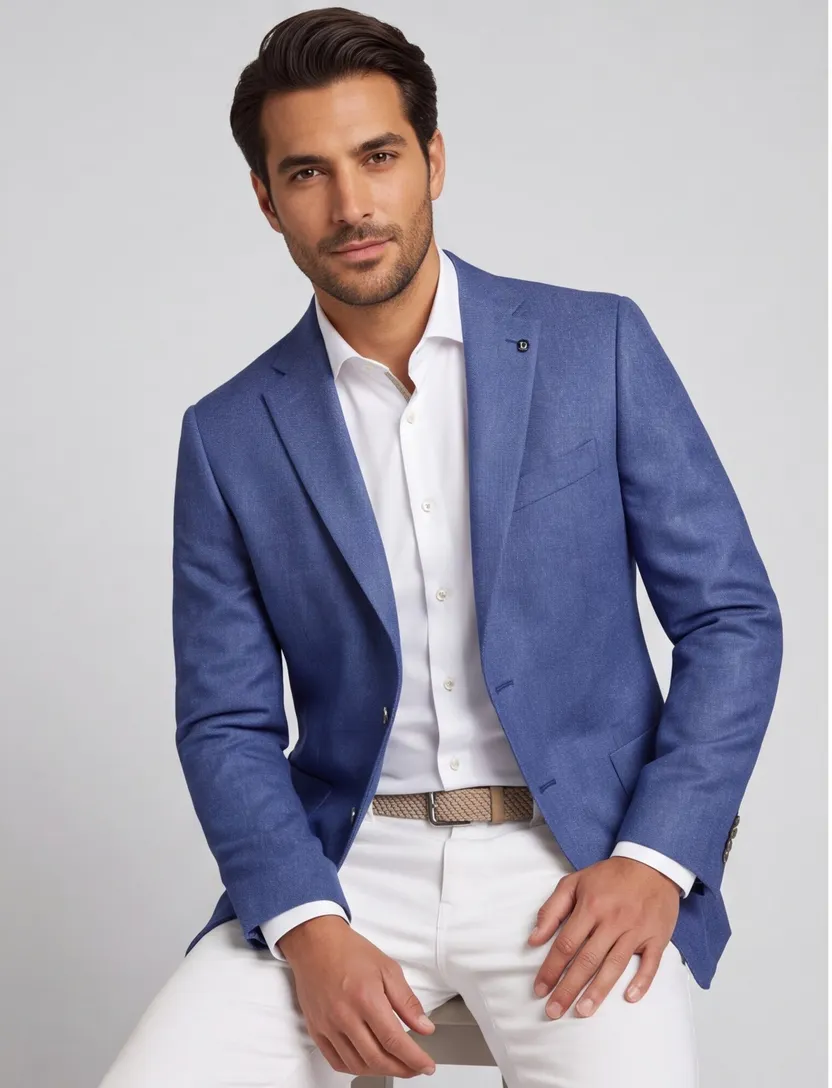 Digel colbert edward modern fit blauw normale fit