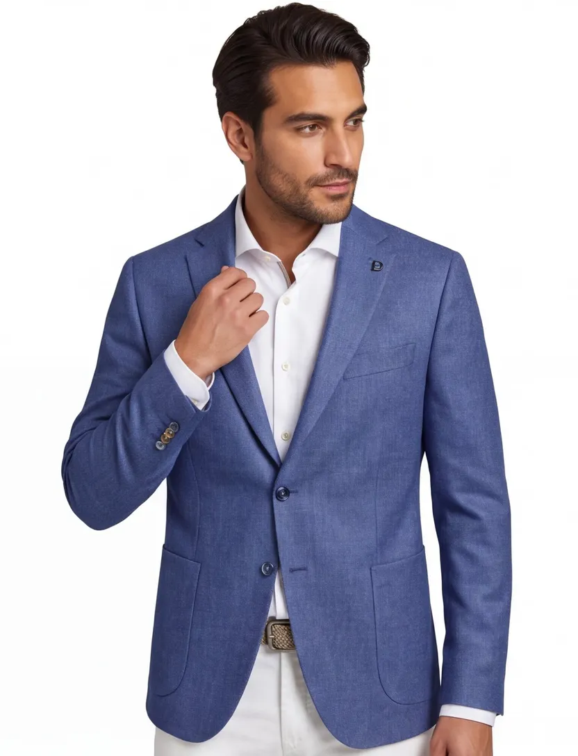 Digel colbert edward modern fit blauw normale fit