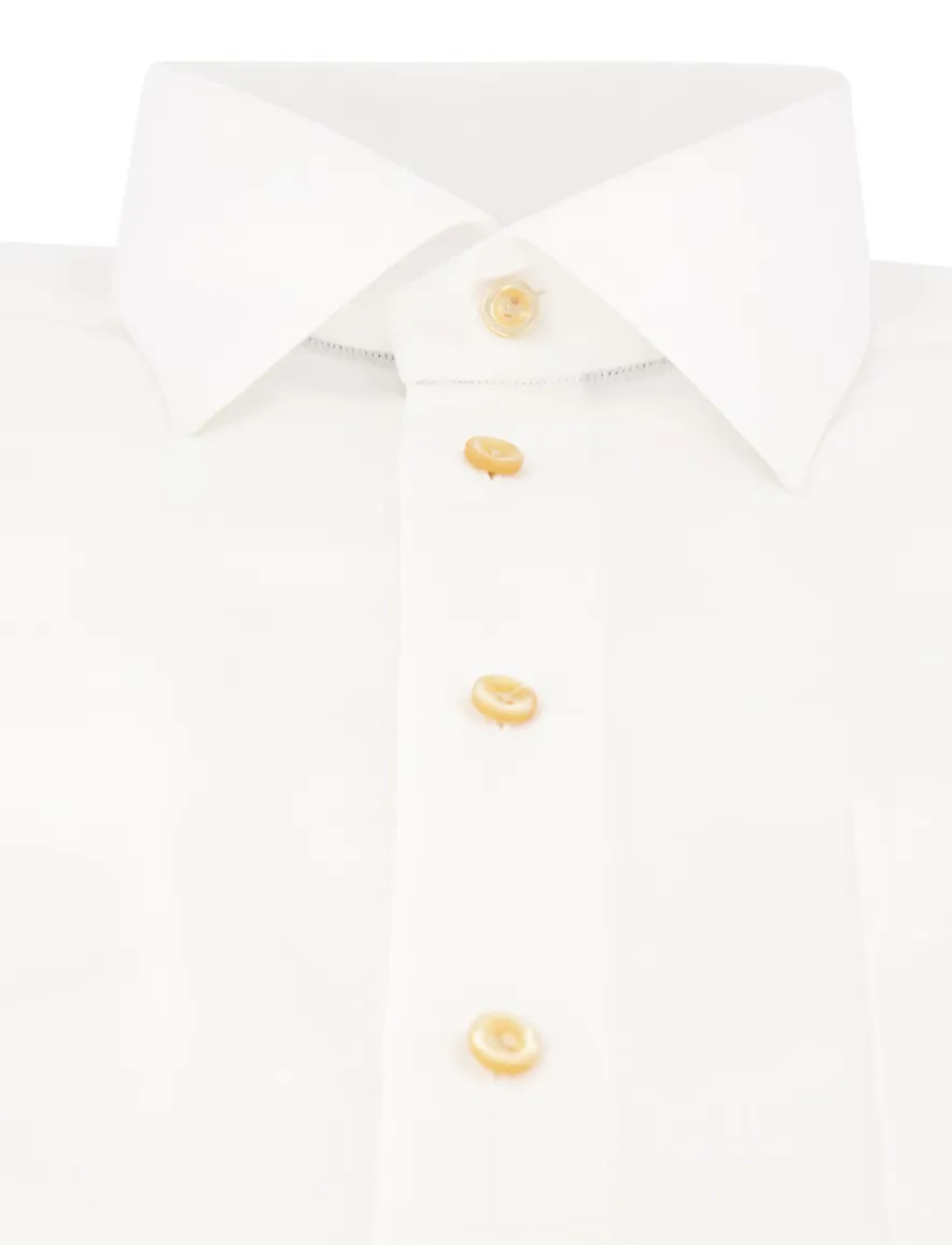 Eton overhemd wit effen Classic Fit katoen