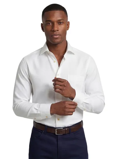 Eton Eton overhemd wit effen classic fit katoen