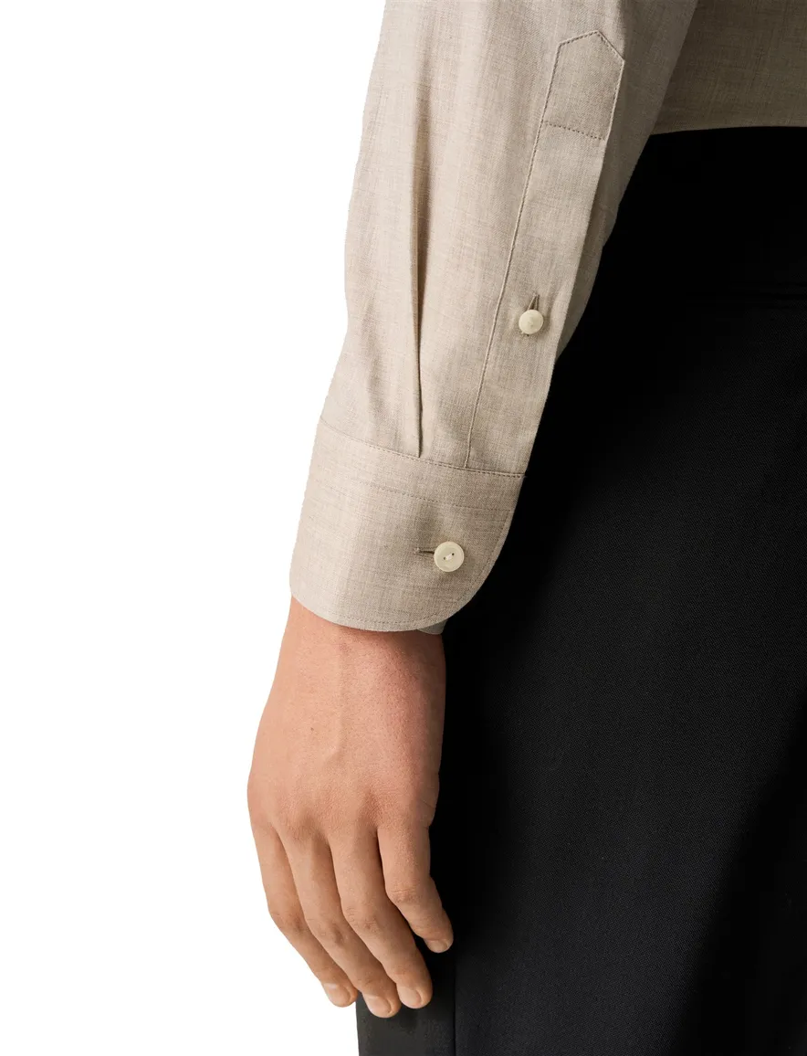 Eton Slim Fit business overhemd beige