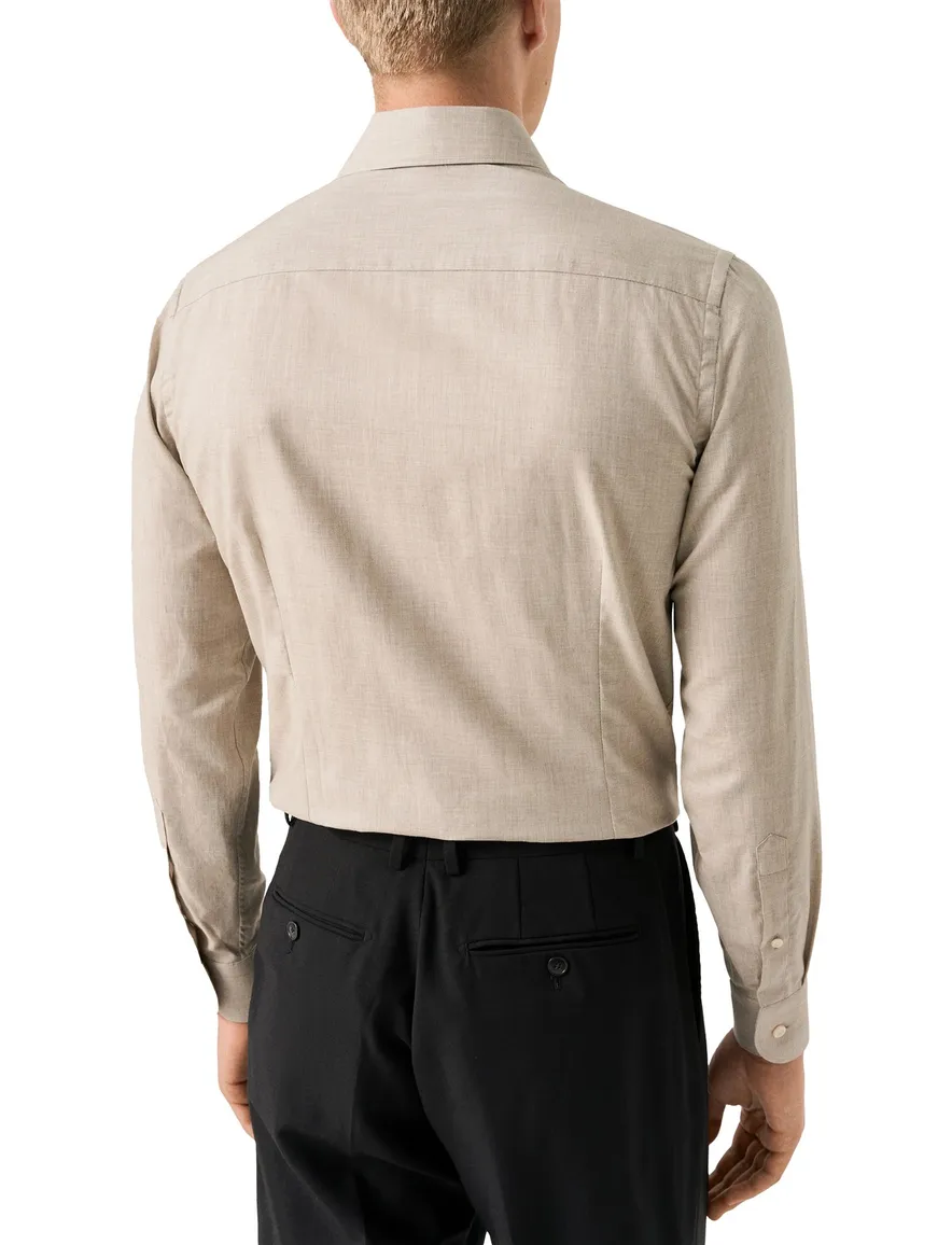 Eton Slim Fit business overhemd beige