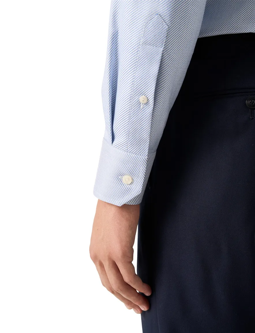 Eton contemporary fit business overhemd lichtblauw gestreept