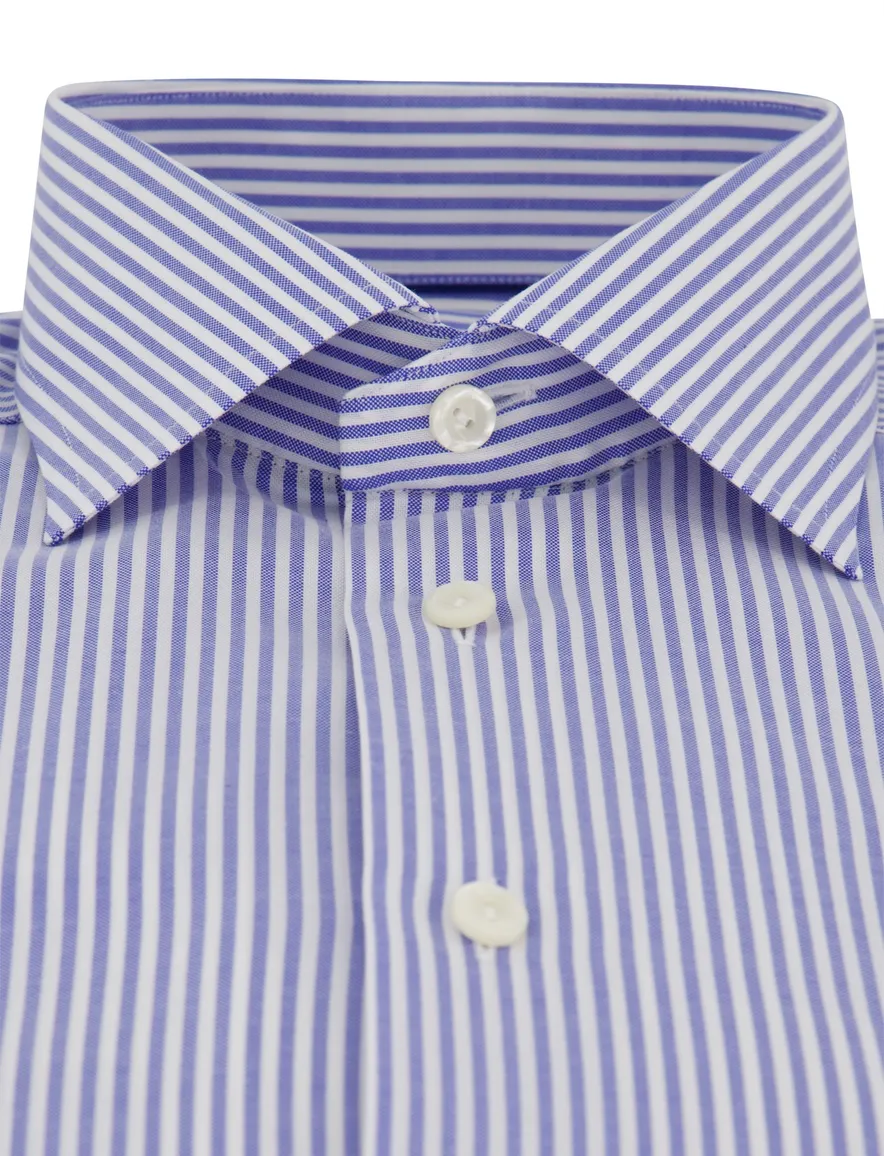 Eton contemporary overhemd blauw gestreept