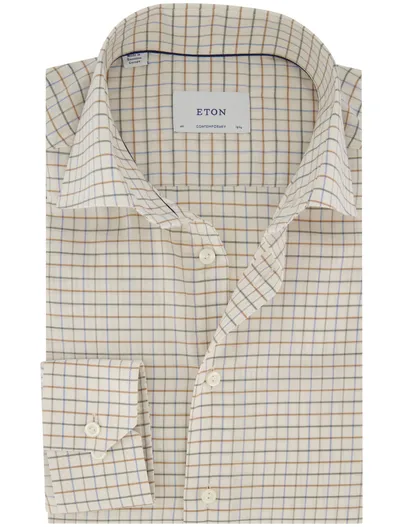 Eton business overhemd Eton Contemporary Fit beige