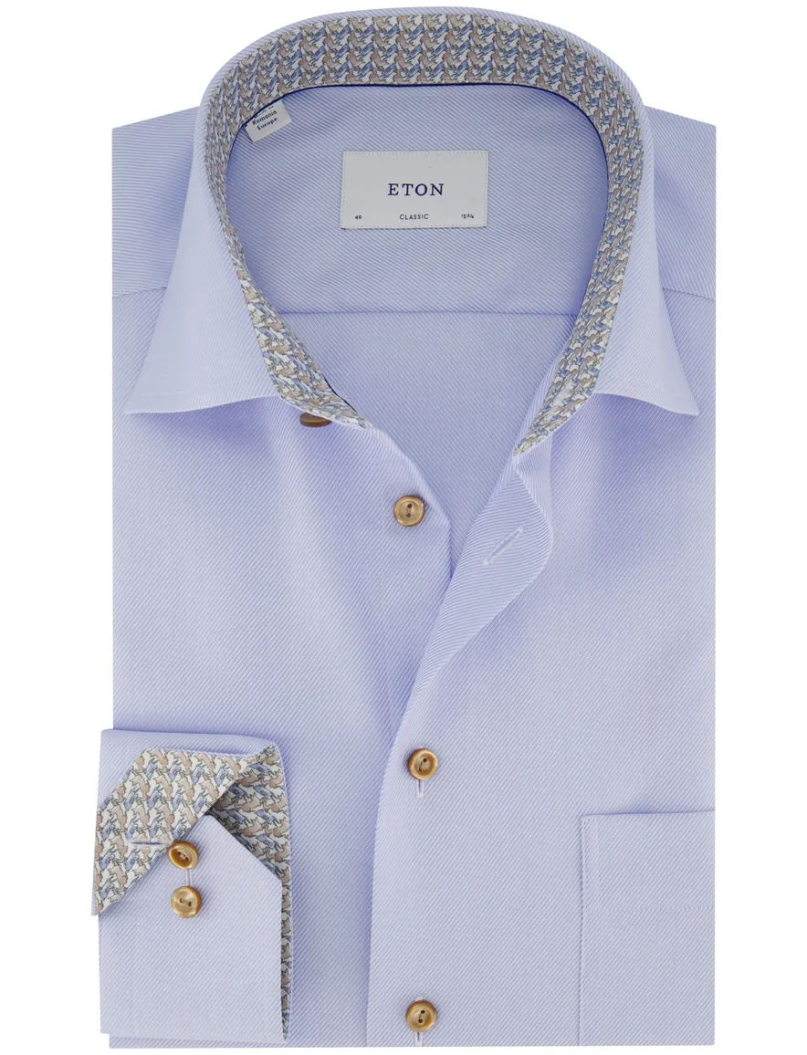 Eton Classic Fit business overhemd lichtblauw