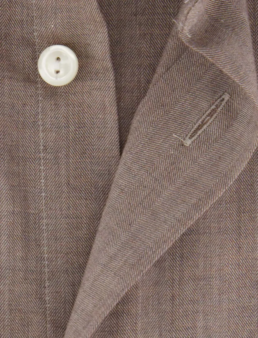 Eton classic fit overhemd katoen taupe