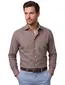 Eton classic fit overhemd katoen taupe