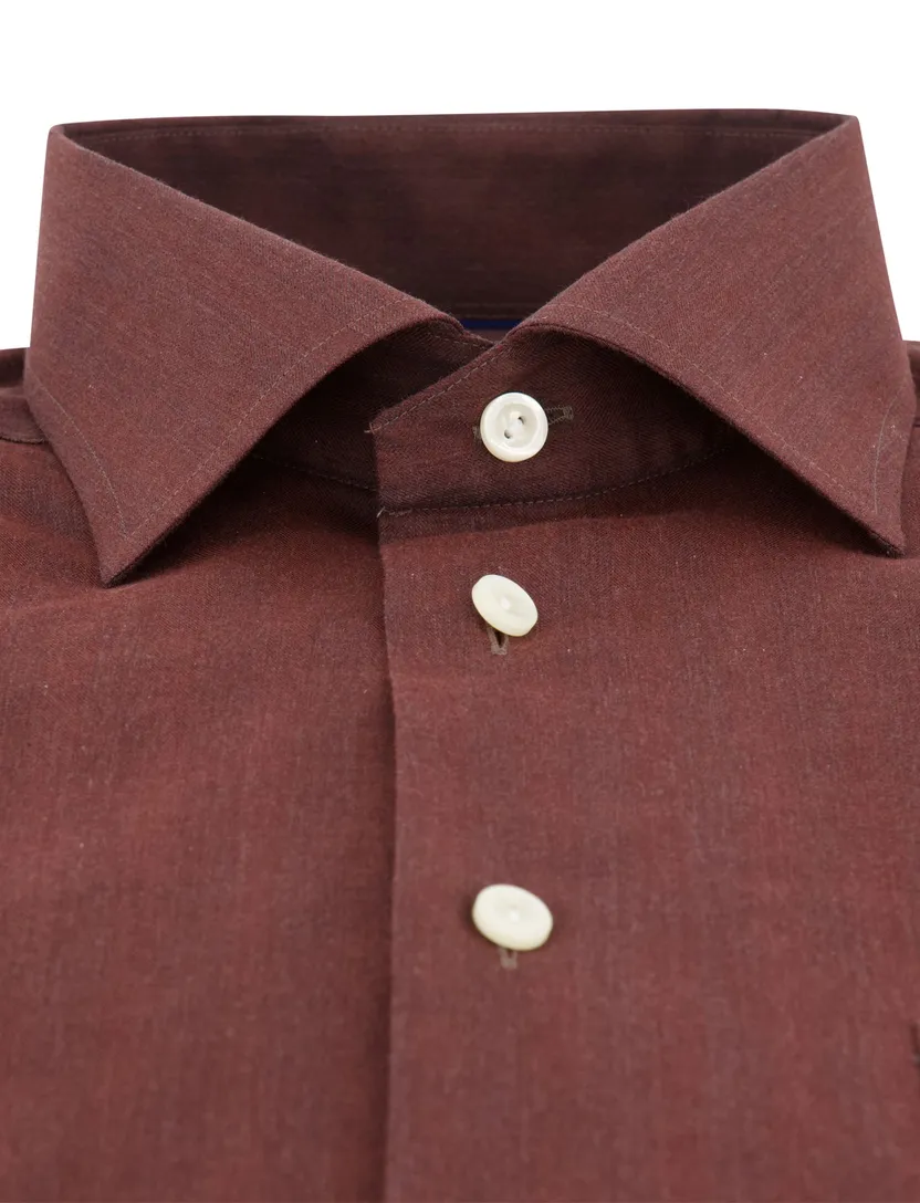 Eton classic fit overhemd katoen bordeaux