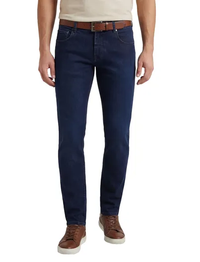 Gardeur Gardeur saxton denim jeans donkerblauw effen normale fit