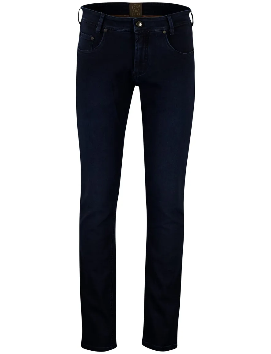 Gardeur slim-fit saxton denim jeans donkerblauw
